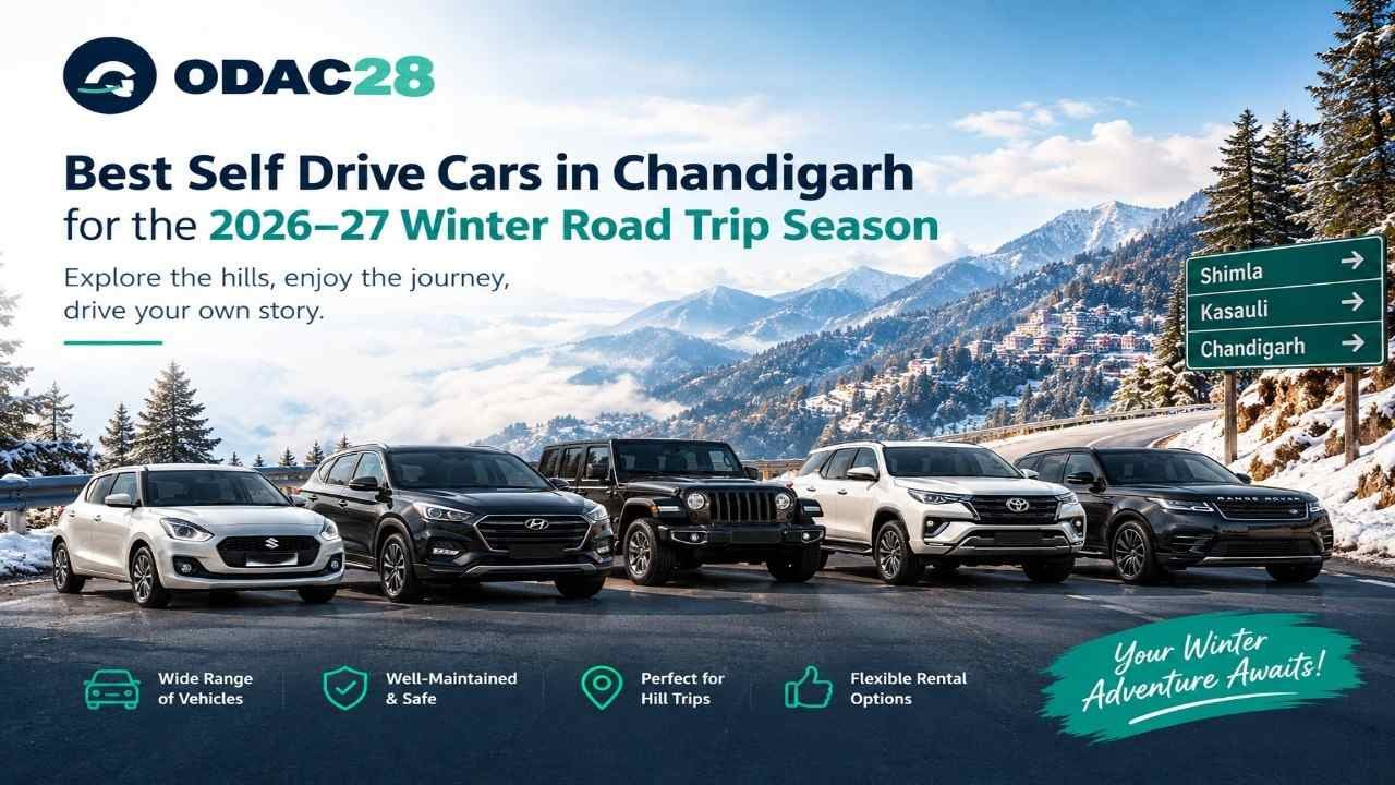 Best Self Drive Cars in Chandigarh for the 2026 27 Winter Road Trip Season