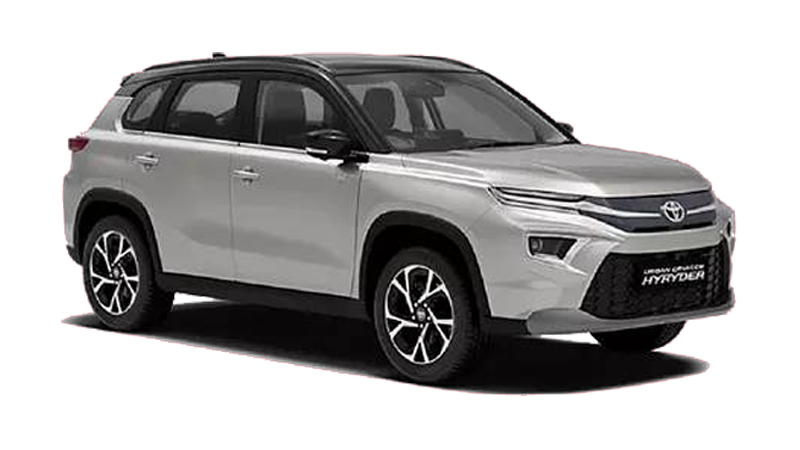 Toyota Hyryder Hybrid self drive rental Chandigarh