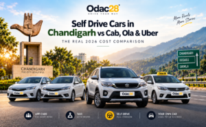 Self Driving Cars in Chandigarh vs Cab, Ola & Uber: The Real 2026 Cost Comparison